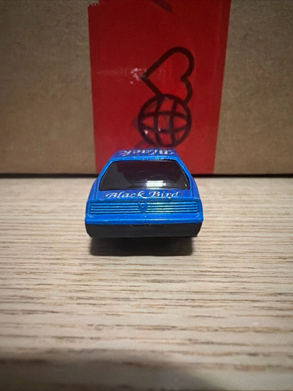 Vintage Yat Ming Blue Sports Car Black Bird Collectible Rare